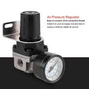 Yosoo Pneumatic Regulator Adjustable Air Pressure Compressor Control Valve Gauge G1/4 Connection,Pneumatic Air Pressure Regulator, Air Pressure Regulator