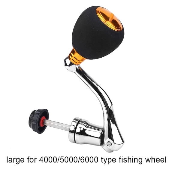 Yosoo Reel Replacement Power Handle Metal Rocker Arm Grip for Spinning Fishing Reel, Reel Accessory, Spinning Handle