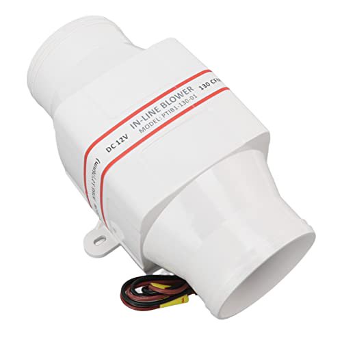 Yosoo in Line Blower, 12V Marine Boat in Line Air Blower Low Current