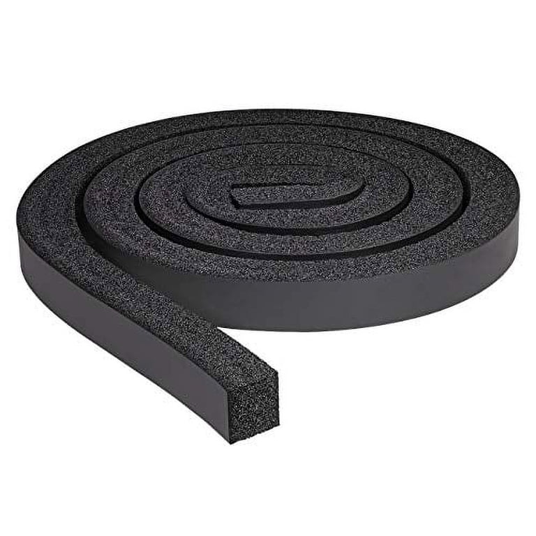 Yotache Closed Cell Foam Weather Stripping Tape – 1/2” X 1/2”, Black – Window Insulation & Adhesive Seal