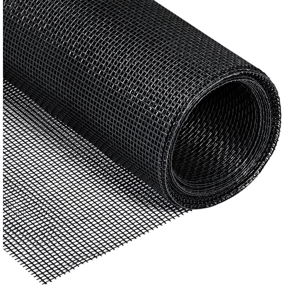 Yotache Window Screen Mesh 48"W x 99"L, Polyester Window Screen, Screen Door Mesh, Windows Screens and Screen Door Replacement, Patio Screen Mesh- Black