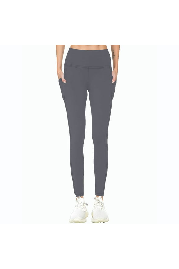 Fitted Yoga Pants for Women with Pocket Tummy Control High Waisted Workout Leggings for Everyday Wear Pant