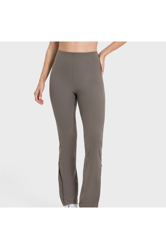 Flare Leg Yoga Pants for Women with Pocket Butt Lifting Workout Leggings for Loungewear Tummy Control High Waisted Pant