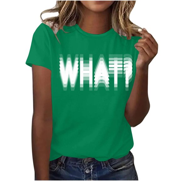 Yotami Funny Letter Graphic Tees for Women Summer Plus Size T-Shirt Crewneck Short Sleeve Casual Tops