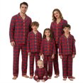 thumbnail image 1 of Yotami Matching Family Christmas Pajamas Set Plaid Holiday PJs Loungewear, 1 of 4