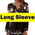 thumbnail image 1 of Yotami Plus Size Top and Blouses for Women Dressy Casual Floral Shirt, Button V-Neck Long Sleeve Ruffled Fall Fashion Tops Sizes S-5XL, 1 of 5