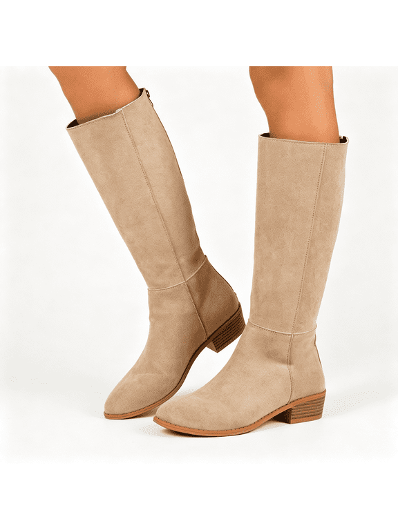 Women's Block Heel Boots Pointy Toe Mid-Calf Boots, Versatile and Stylish for Multiple Occasions
