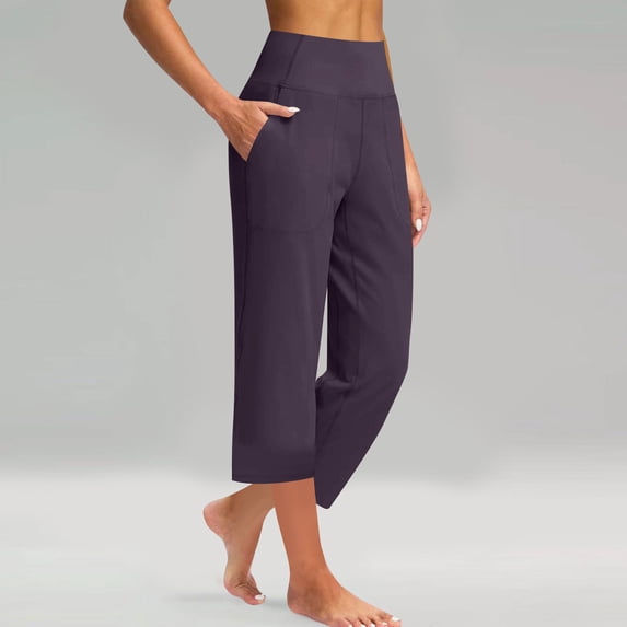 Yotami Women's Straight Leg Yoga Pants Plus Size Tummy Control Workout Leggings with Pocket High Waisted Pant