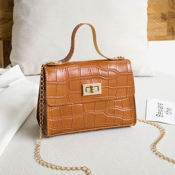 Yotami Women's Stylish Crossbody Handbags, Elegant Leather Shoulder Bags for Mother's Day, Chain Purse Brown