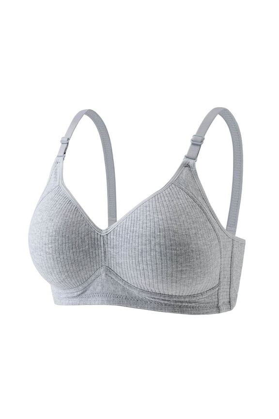 Womens Bras for Everyday Comfy Support Bra for Work Push Up Seamless Wireless Bra, 32A, Dark Gray