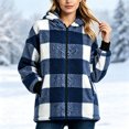 thumbnail image 1 of Yotami Womens Fall Winter Plaid Coat Jackets with Zipper Lightweight Outerwear Size S-XXL, 1 of 4