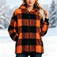 thumbnail image 1 of Yotami Womens Fall Winter Plaid Coat Jackets with Zipper Lightweight Outerwear Size S-XXL, 1 of 2