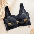 thumbnail image 1 of Yotami Womens Seamless T-Shirt Bras Push Up Casual Underwear for Sleep Solid Color Support Bra, 36A, Black, 1 of 3