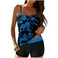 thumbnail image 1 of Yotami Womens Tankini Swimwear with Boyshorts Bikini Set with Removable Padded, High Waisted Floral Print Bathing Suits for Party, Multicolor, 1 of 4