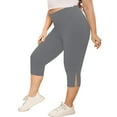 thumbnail image 1 of Yotami Workout Leggings for Women High Waisted Quick Dry Stretch Yoga Capris for Running Breathable Split Pant, 1 of 3