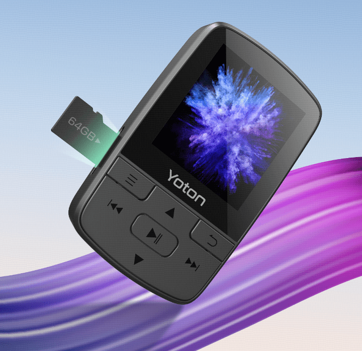 Yoton MP3 player, HiFi Music Player with FM Radio, Recorder, Pedometer