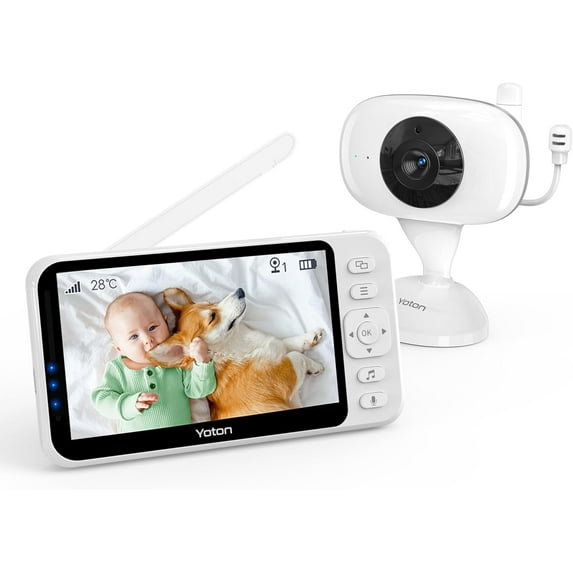 Yoton Video Baby Monitor with 4.3-Inch Display, 30-Hour Battery, Night Vision, Two-Way Talk