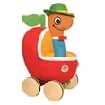 thumbnail image 1 of Yottoy Lowly Worm Soft Toy 7.5” with Applecar 6”, 1 of 4