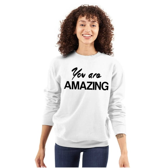 You Amazing Inspiring Motivated Women Plus Size Crewneck Sweatshirt Brisco Brands 2X