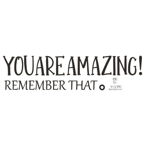 You Are Amazing Text Wall Stickers For Home Decoration Suitable For Kitchen Restaurant Living Room Bedroom Game Room Kindergartens Preschools Easy To Apply Clean Reusable No Wall