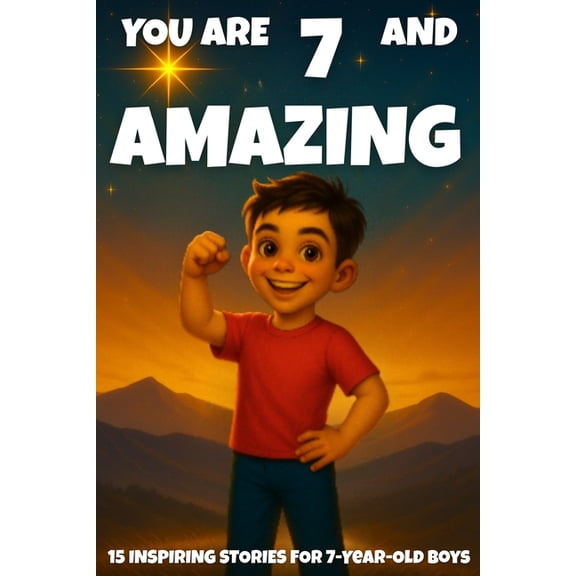 You Are Amazing YOU ARE 7 AND AMAZING! INSPIRING STORIES FOR 7-Year-Old Boys.: 15 Motivating Tales of Bravery, Confidence, Friendship, a, Book 4, (Paperback)