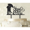 thumbnail image 1 of "You And Me" Wedding Cake Topper Silhouette Custom Couple Cake Topper Cake Decorations Option Available 6"-7" Inches Wide, 1 of 1