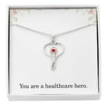 thumbnail image 1 of You Are A Healthcare Hero Nurse Necklace Nurse Christmas Gift Nurse Appreciation Gift Nursing Gift, 1 of 7