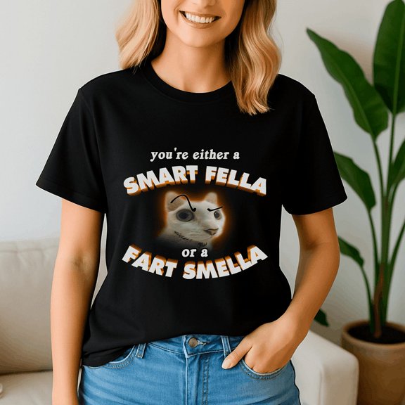 You Are A Smart Fella Or A Fart Smella Shirt, Meme Tee, Trending Tshirt, Raccoon Shirt, Funny Friend Gift