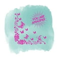 thumbnail image 1 of You Are Amazing Beautiful Butterflies Rose Vines Vinyl Design Wall Art Sticker Designs Vinyl Stickers For Home House Walls Rooms Windows Bedroom Decoration Size (12x12 inch), 1 of 3