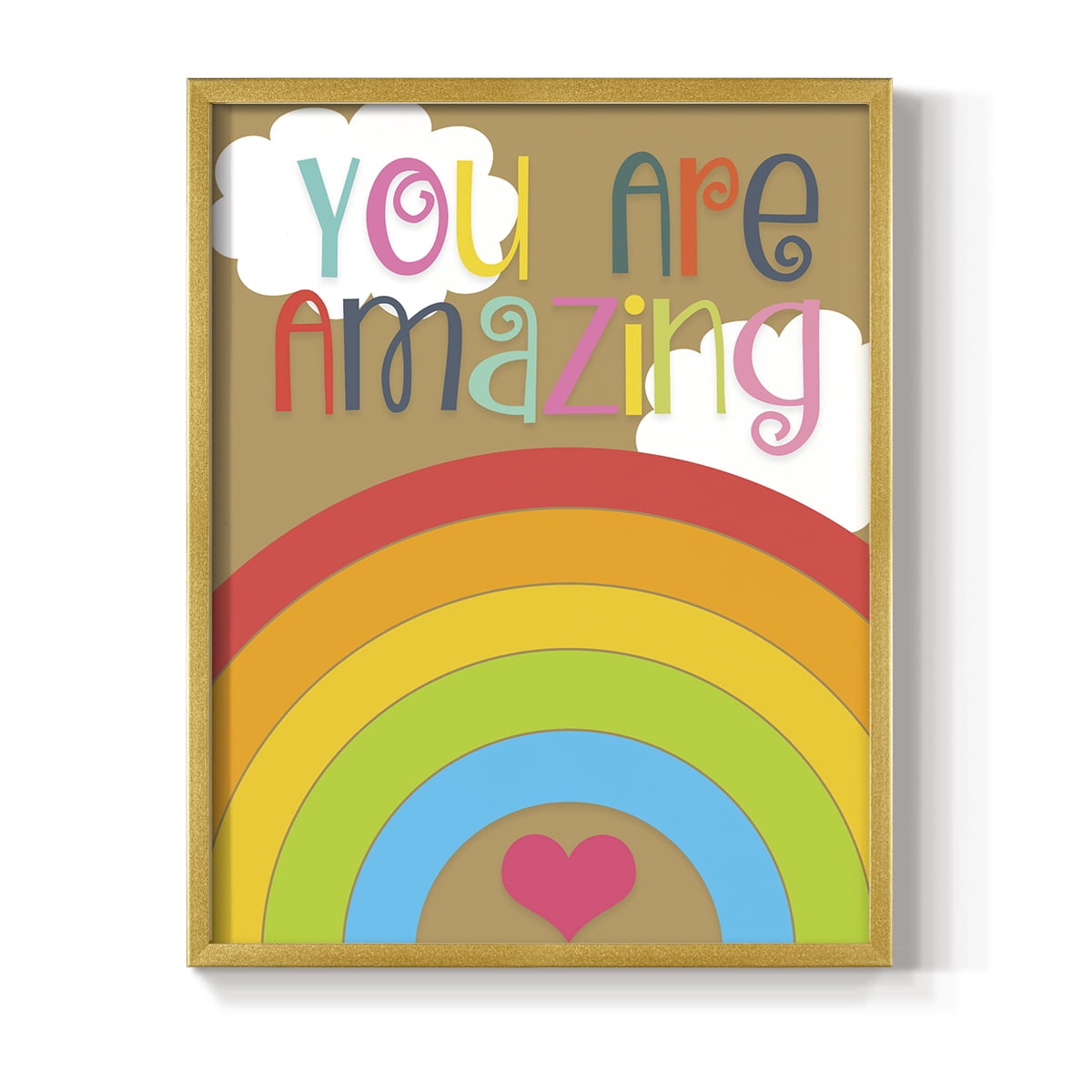 You Are Amazing Framed Print - Solid Wood in Single Picture Frame Solid Wood 2 Framed Print