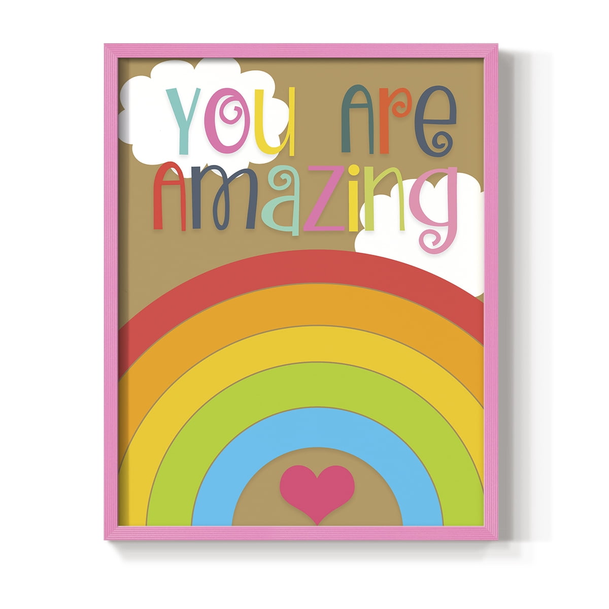 You Are Amazing Framed Print - Solid Wood in Single Picture Frame Solid Wood 2 Framed Print