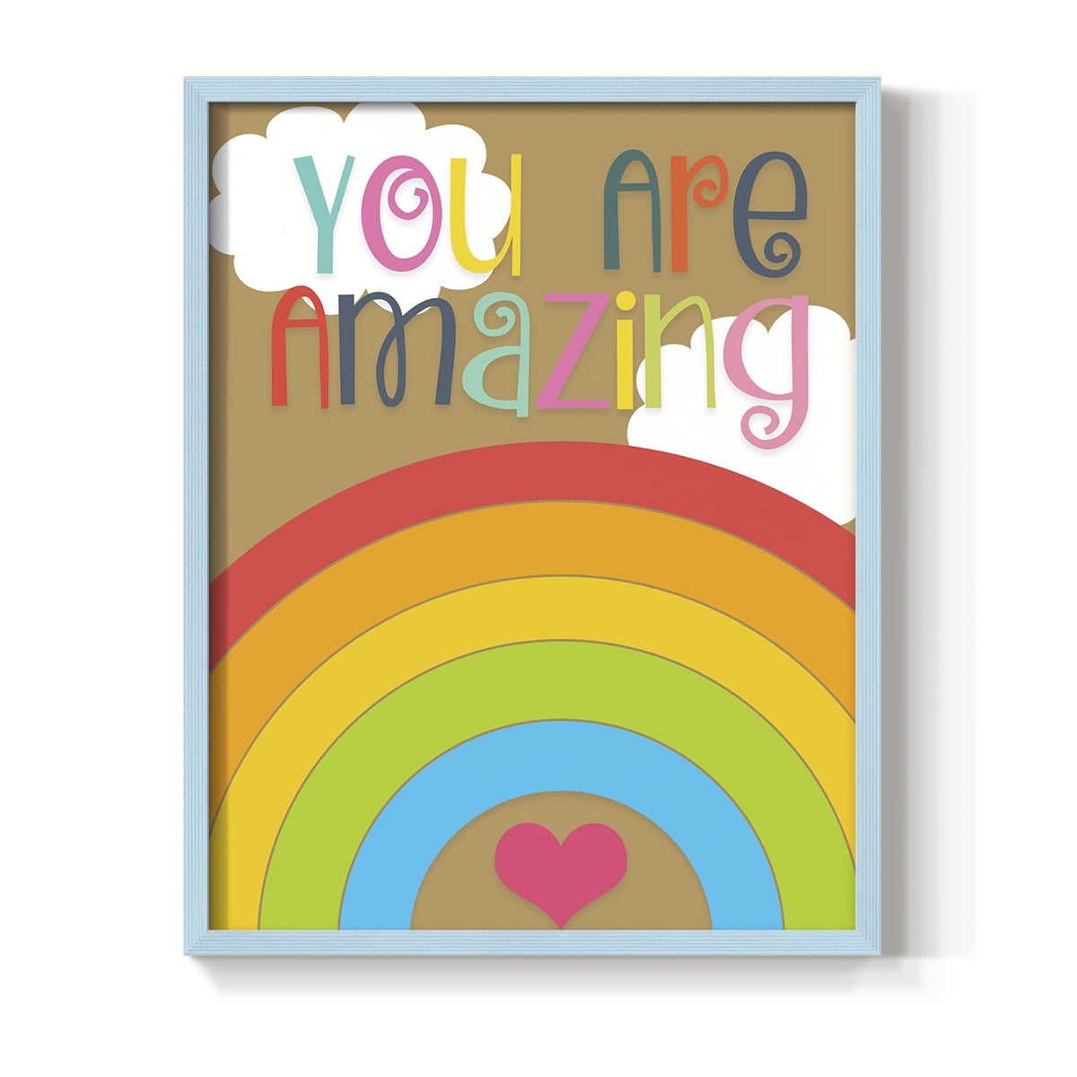 You Are Amazing Framed Print - Solid Wood in Single Picture Frame Solid Wood 2 Framed Print