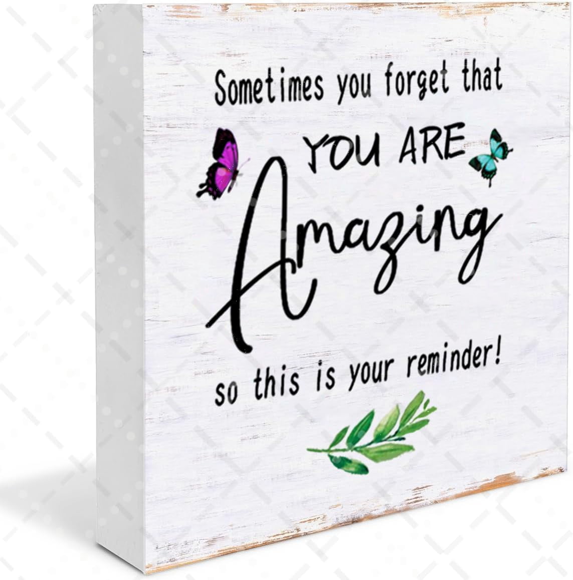 You Are Amazing Wooden Box Sign Desk Decor Decorative Sign For Home ...
