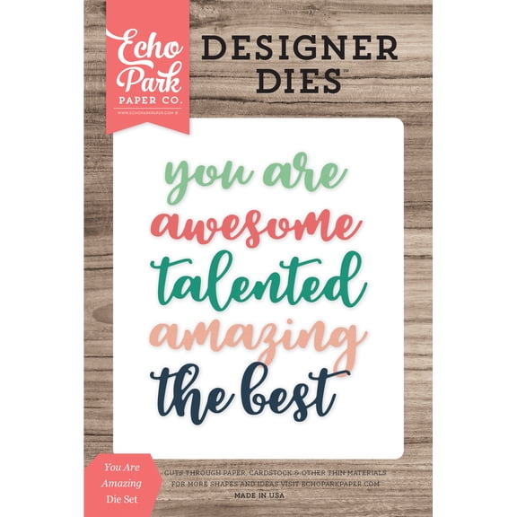 You Are Amazing Word Medium Die Set