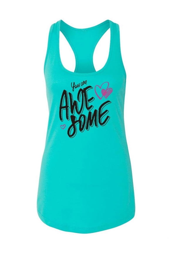 You Are Awesome  Racerback Tank Women -Image by Shutterstock, Female XX-Large