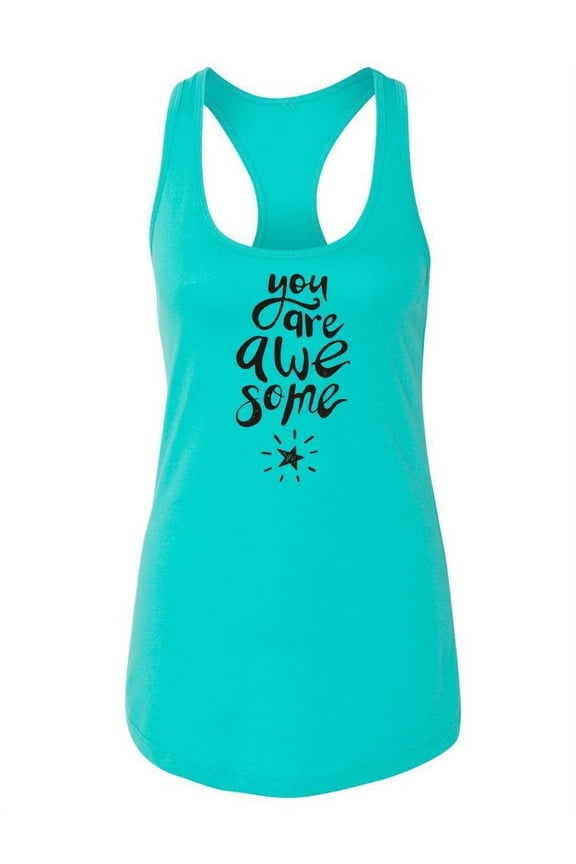 You Are Awesome! Racerback Tank Women -Image by Shutterstock, Female x-Large