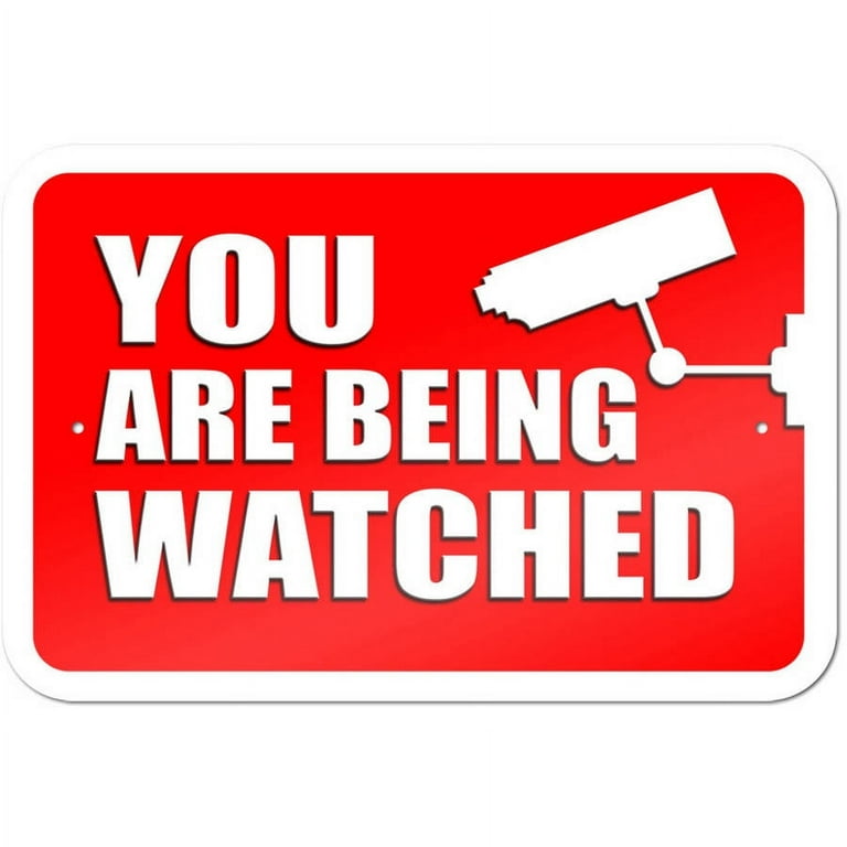 Surveillance hotsell signs walmart
