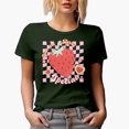 thumbnail image 1 of You Are Berry Special, Retro Strawberry Art, Valentine's Day Gift, Military Green T-Shirt, Medium, 1 of 5