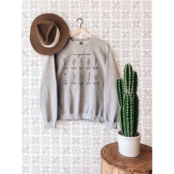 You Are Bible Verse Sweatshirt, Inspiration Bible Sweater, Wild flower Christian Shirt, Retro Christian Hoodie