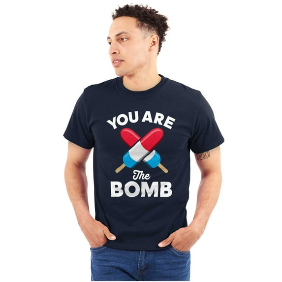 You Are Bomb Ice Pop Firecracker Men's Graphic T Shirt Tees Brisco Brands M