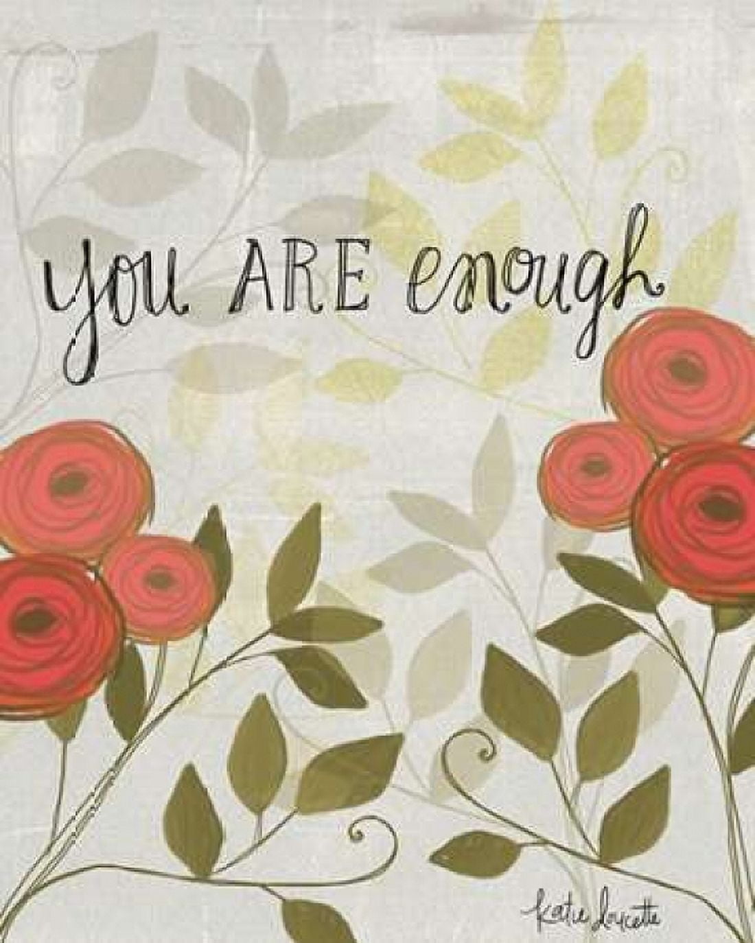 You Are Enough Canvas Art - Katie Doucette (24 x 30)