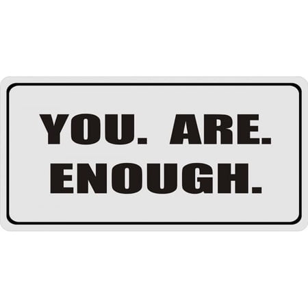 You Are Enough Photo License Plate