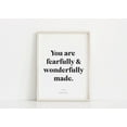 thumbnail image 1 of You Are Fearfully And Wonderfully Made Psalm 139 14 Scripture Nursery Bible Verse, Unframed Canvas 16x20in, 1 of 4