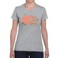 thumbnail image 1 of You Are Here, In My Heart T-Shirt Women -Smartprints Designs, Female Medium, 1 of 4
