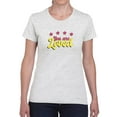 thumbnail image 1 of You Are Loved Bubblegum Text T-Shirt Women -Smartprints Designs, Female Small, 1 of 4