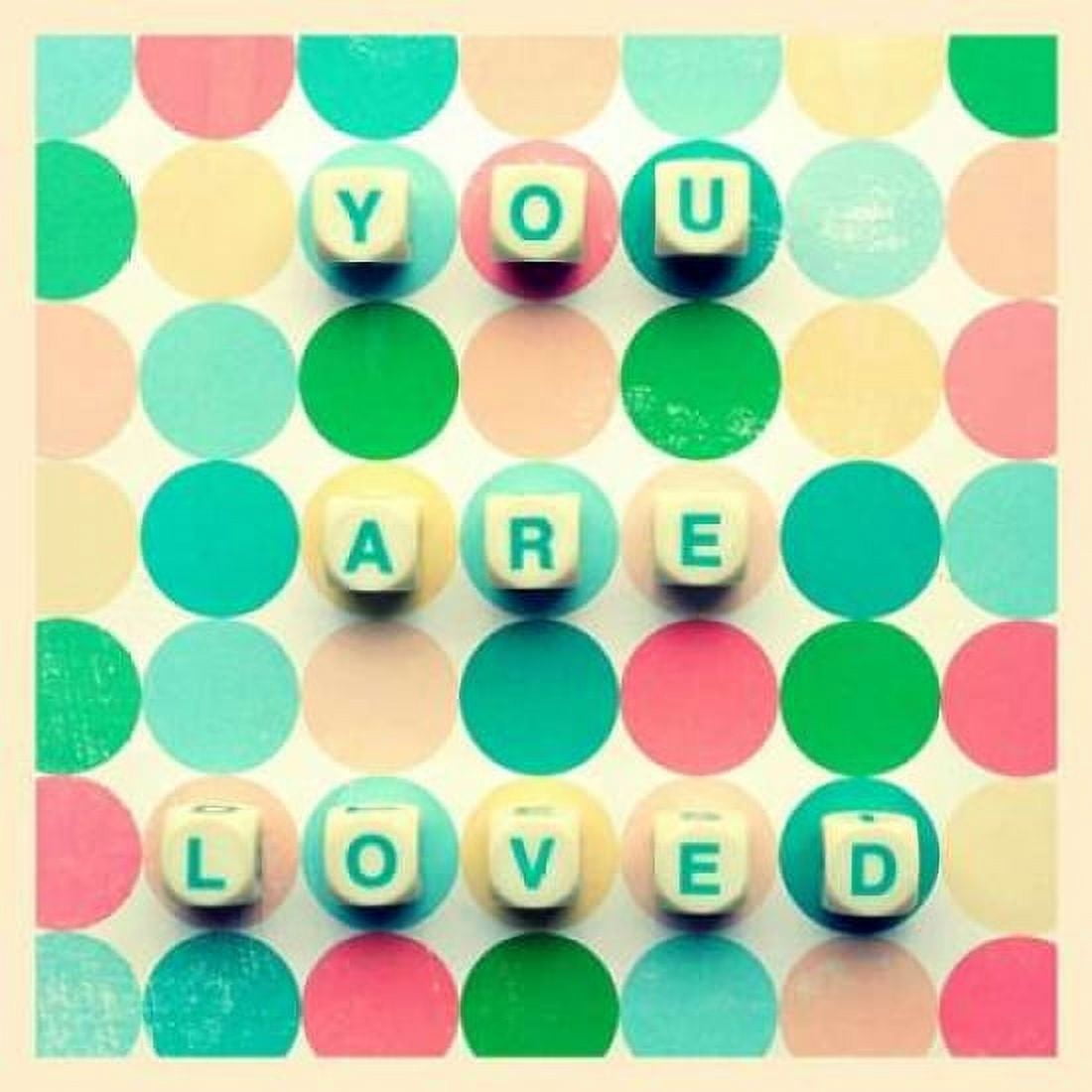 You Are Loved Game Pieces Canvas Art - Vicki Dvorak (24 x 24)