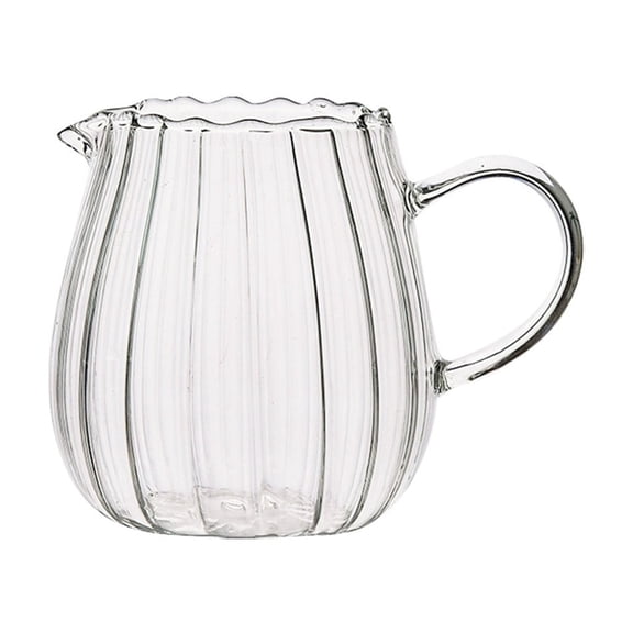 You Are Loved Mug, Fdelink Elegant Shaped Glass Creamer Coffee Milk Pitcher/Serving Pitcher/ Pitcher/Milk Creamer Jug for Kitchen