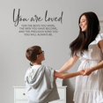 thumbnail image 1 of You Are Loved Son Quote Wall Decor - Gift From Mom Lettering To My Son Wall Art Stickers - Son Quote Wall Decal 23 x 12- Inch Black, 1 of 5
