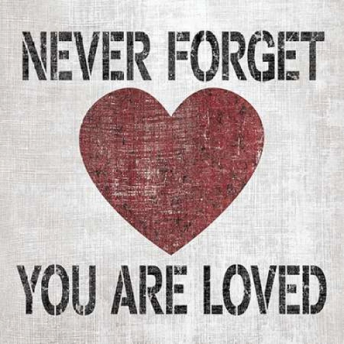 You Are Loved Sq Canvas Art - N Harbick (24 x 24)