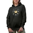 thumbnail image 1 of You Are Made of Stardust, Wishes, Boho Mystical & Celestial Art Merch Gift, Black Hooded Sweatshirt or Hoodie, Medium, 1 of 5
